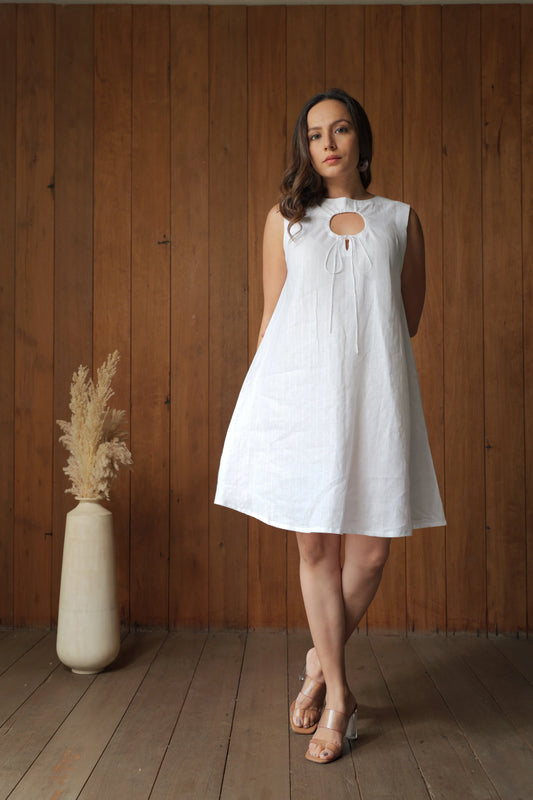 Geometric Whisper Dress