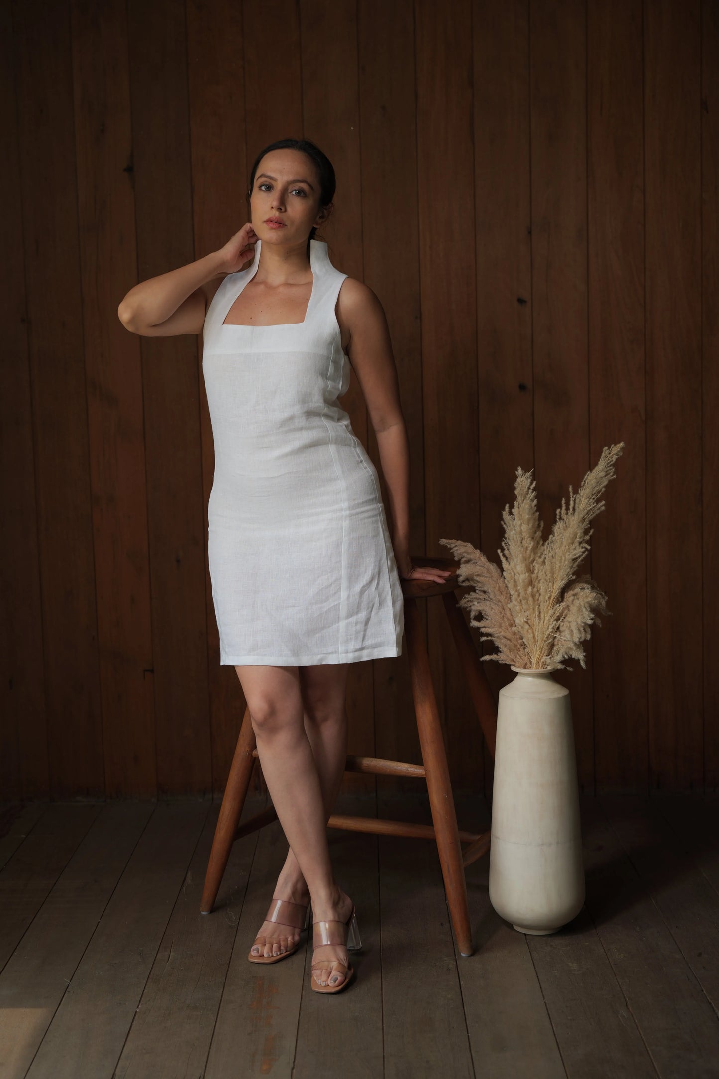 Linen Lullaby Mini Dress