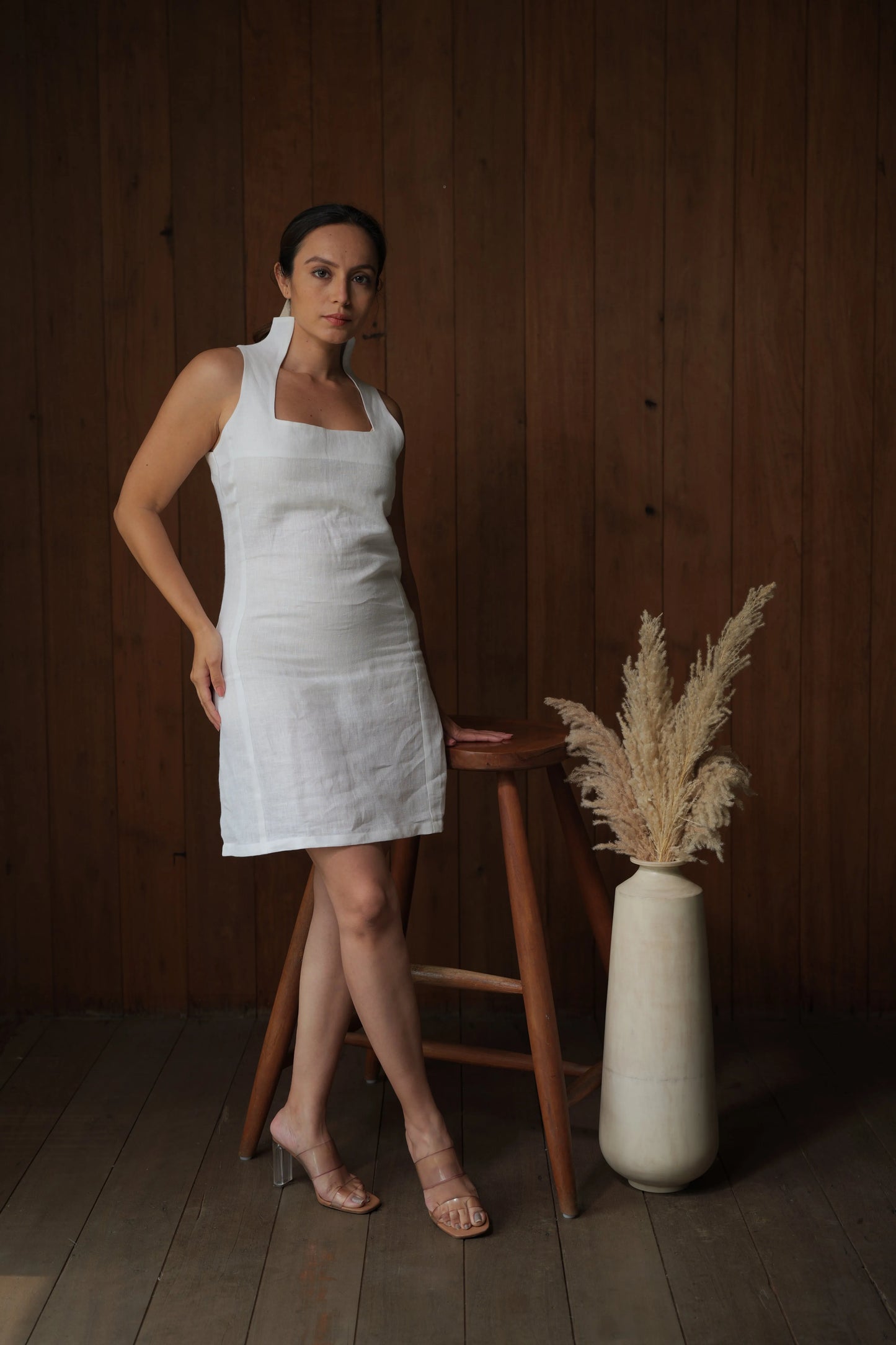 Linen Lullaby Mini Dress