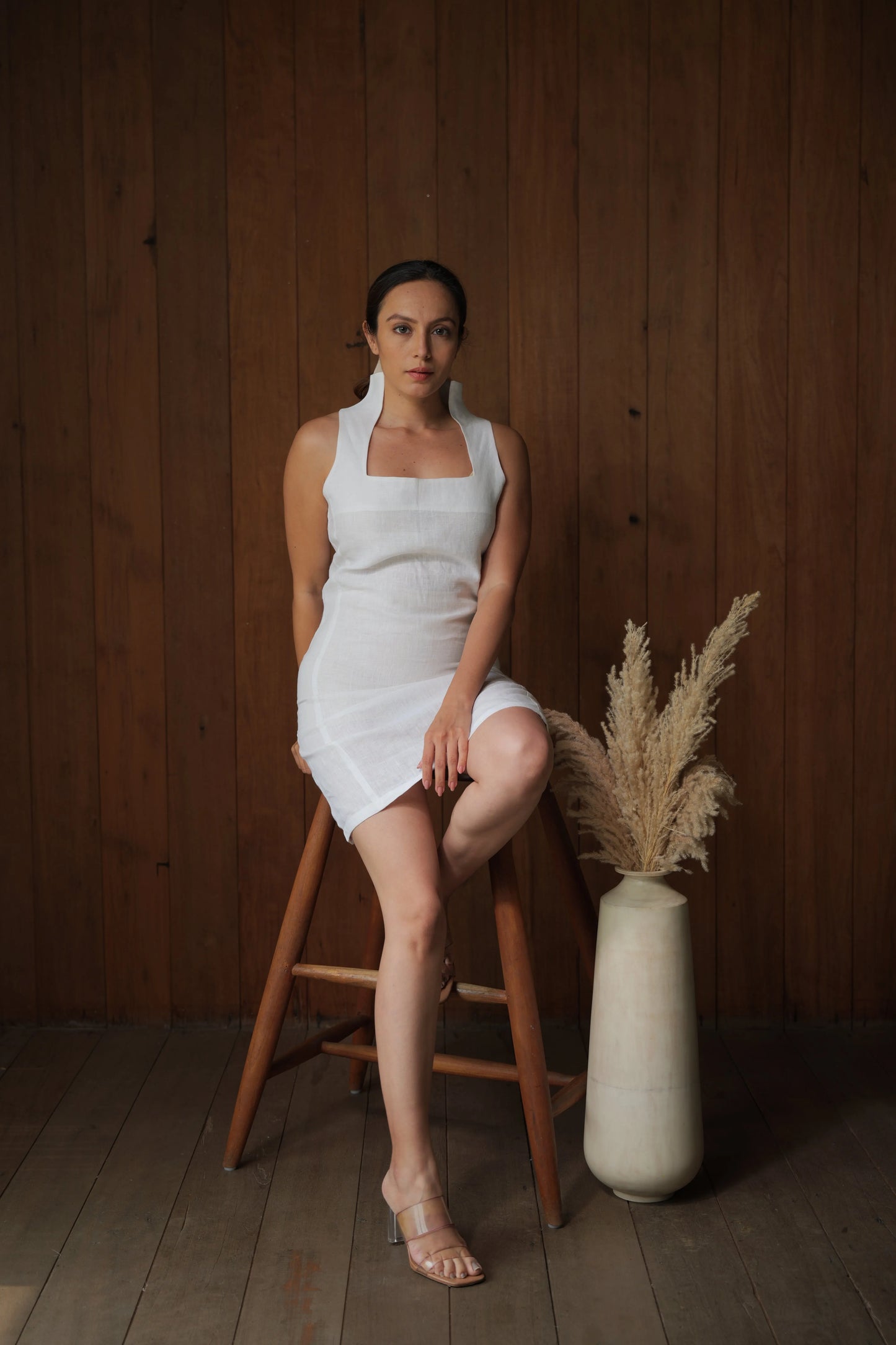 Linen Lullaby Mini Dress